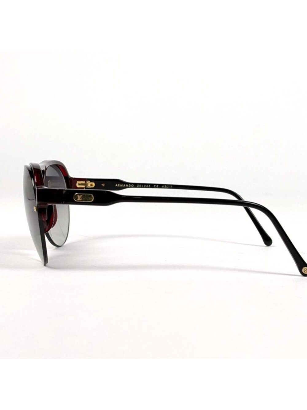 Louis Vuitton Logo Gradient Sunglasses Eyewear Acetate Bordeaux - Picture 2 of 5